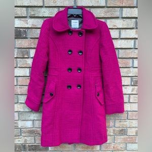 Medium Old Navy Pink Tweed Pea Coat